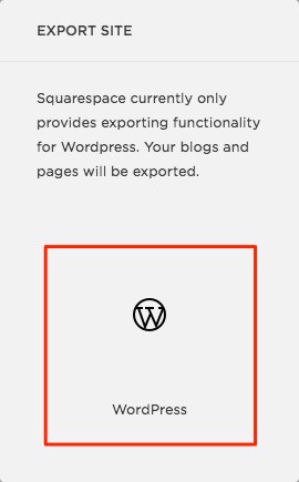 Export Squarespace Site To WordPress